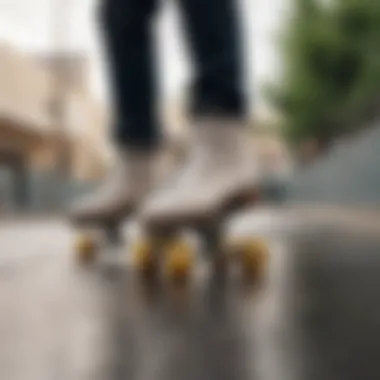 Experience the Thrill of Vanilla Skating Dynamic action shot of skating on vanilla skates