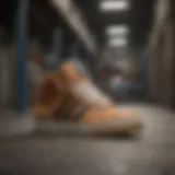 Adidas high top skate shoes showcasing innovative design