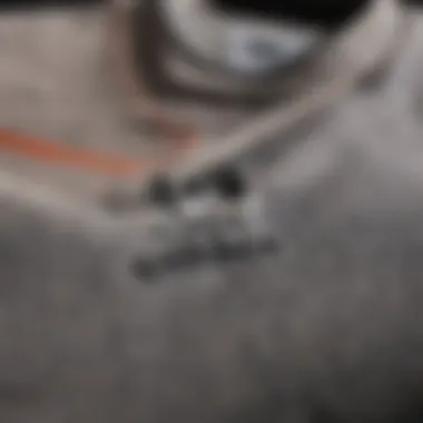 Textural Quality of Adidas Sweatshirts Close-up of adidas sweatshirt fabric emphasizing durability and comfort
