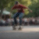 Vibrant skateboarding scene in Ako Williamsburg showcasing diverse skaters in action