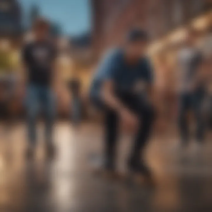 Group of skaters enjoying a session with Sulifeel Skates