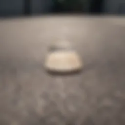 Abstract artistic representation of a blank skateboard deck