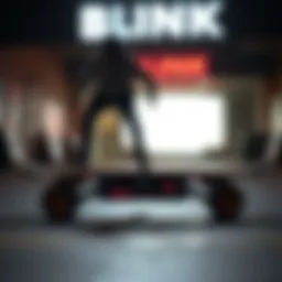 Sleek design of the Blink Electric Skateboard