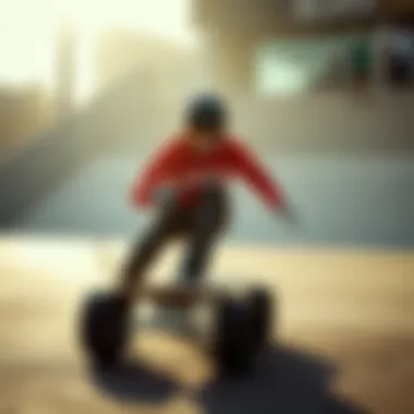 Unmatched Performance of the Blink Electric Skateboard Performance features highlighted in a dynamic setting