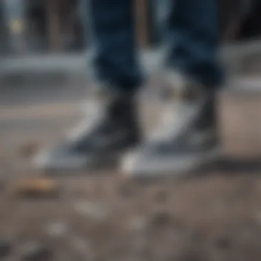 Denim Duo: Camo & Style Camouflage DC Shoes Stylishly Paired with Denim