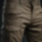 Cargo Pants Fabric Texture Detail