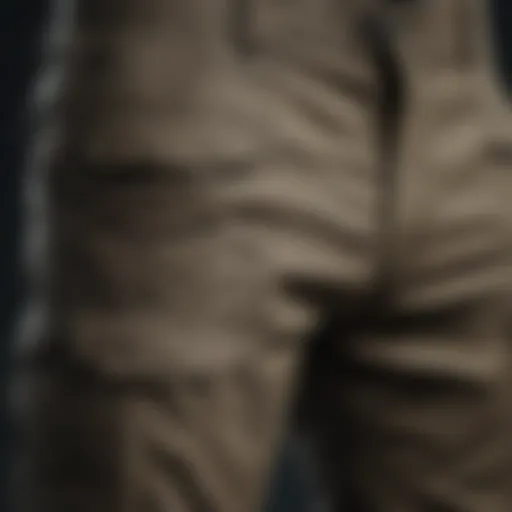 Cargo Pants Fabric Texture Detail