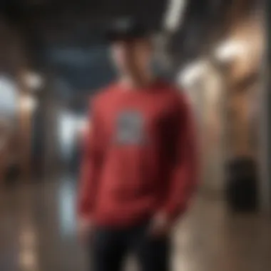 Champion Long Sleeve Tee in Urban Skate Culture Classic Champion long sleeve tee displayed in an urban skate setting