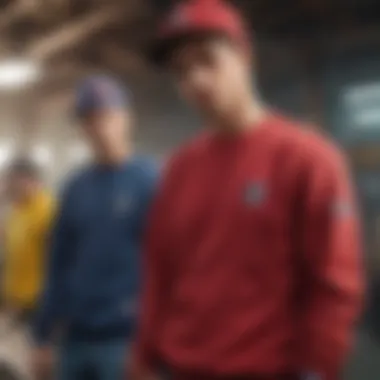 Collection of Champion crewnecks in various colors