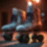 Intricate Designs of Chayas Roller Skates Close-up view of Chayas roller skates showcasing intricate designs