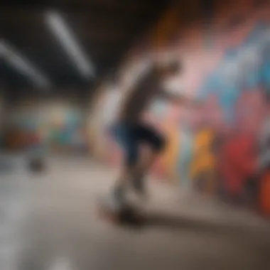 Street Art in Skate Culture Colorful graffiti art adorning the walls of Stonewood Center skate park