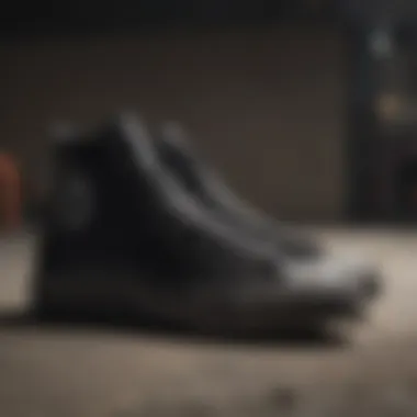 Comparative Analysis of Skate Shoes Comparison of Converse Lugged High Top All Black with alternative skate shoes