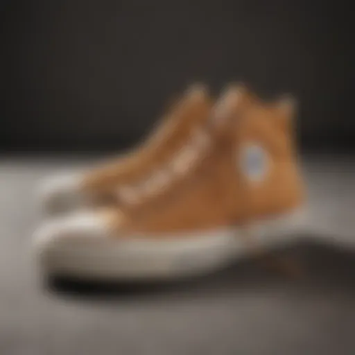 Minimalistic design of Converse All Star Move Tan sneakers