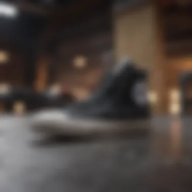 Craftsmanship of Converse Footwear Black Ankle Converse Design Details