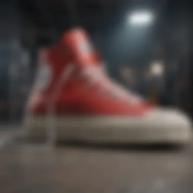 Artistic representation of Converse CTAs Lift Hi reflecting skate culture