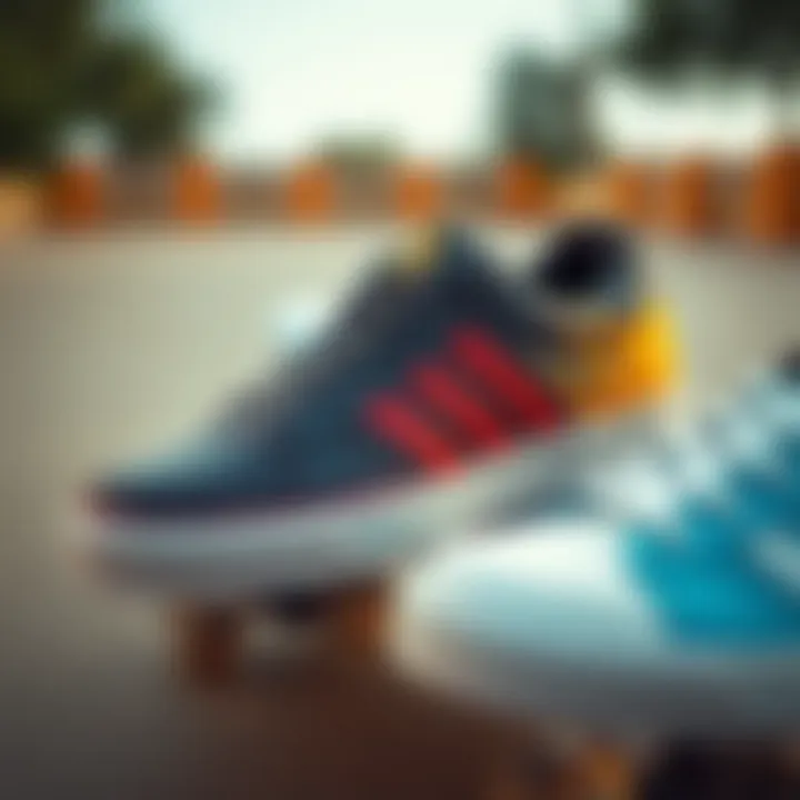 Diverse Styles and Designs Various styles of cushioned skate shoes