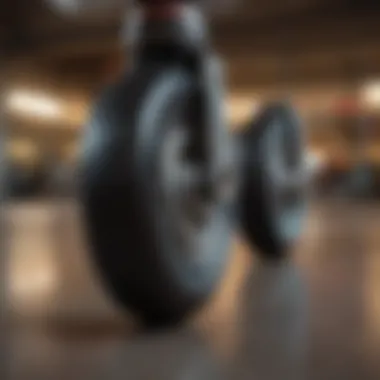 Close-up of Premium Roller Skate Wheels for Outdoor Skating Detailed shot of high-quality roller skate wheels for outdoor use