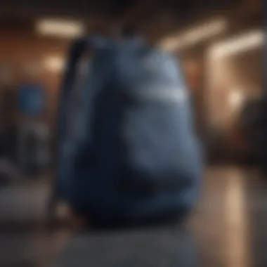 Exceptional Durability Durable Material of Nike Navy Blue Backpack