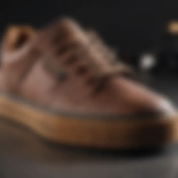 Close-up of DVS Shoes Comanche sole highlighting grip and durability