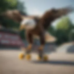 Eagleskates showcased in an urban skatepark setting