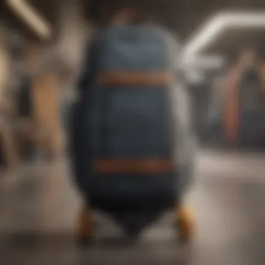Minimalist Design for Skateboard Storage Sleek backpack with skateboard compartment