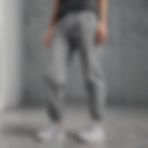 Elegant Nike Gray Sweatpants on Marble Surface