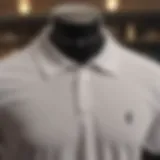 Elegant White Polo Shirt on Display