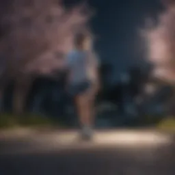 Ethereal Blossoms in Moonlight