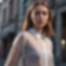 Ethereal Sheer Sleeves Shirt