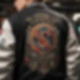 Variegated Embroidery on Varsity Jacket