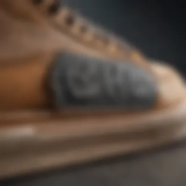 A close-up view of the sole of a DC shoe, emphasizing grip and durability, essential for skateboarding.