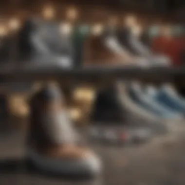 Comparison of Popular Skate Shoe Brands A comparison chart displaying popular skate shoe brands and their price points.