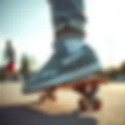 Stylish alternative footwear for skateboarding enthusiasts