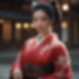 Elegant Geisha's Obi