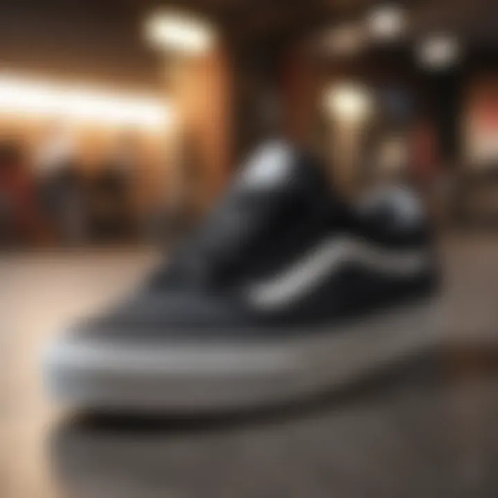 A collection of Vans shoes with price tags