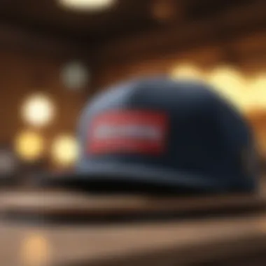 Top Snapback Brands Representing Quality and Style Popular snapback hat brands displayed elegantly on a skateboard.