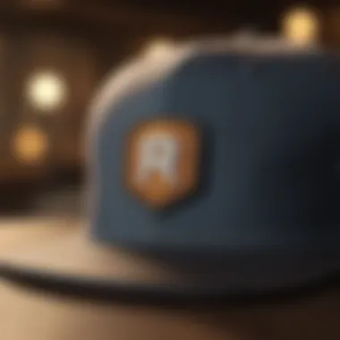 Detailed View of Quality Construction in Snapback Hats Close-up of a snapback hat highlighting its stitching and fabric quality.
