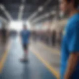 Vibrant Blue T-Shirt on Fashion Runway