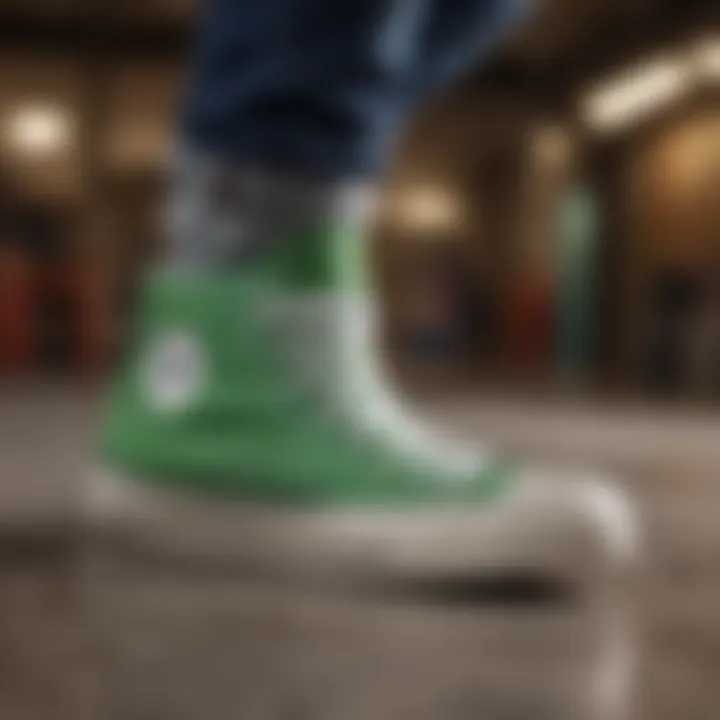 Notable Exploring Converse Green Chuck 70 High Top Shoes in Skate Culture