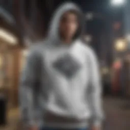Elegant Diamond Co Hoodie on Display
