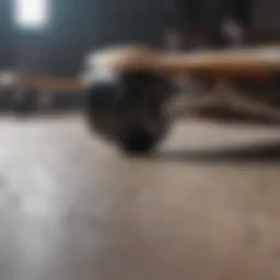 A skateboard deck with a sleek design
