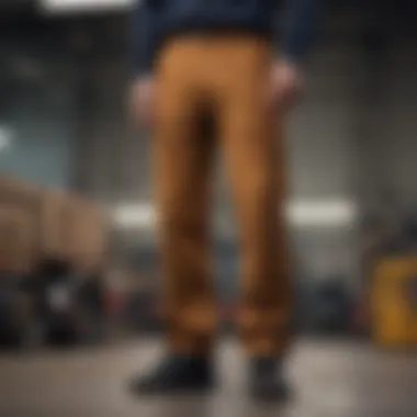 Industrial Setting Showcase Dickies pants with hammer loop in industrial setting