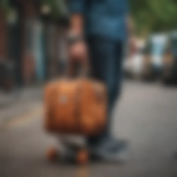 Skaters using Herschel bags as part of their lifestyle