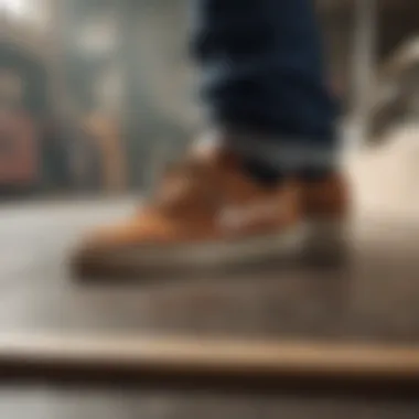 Cultural Impact of Lakai Suede Artistic representation of Lakai's cultural influence in skateboarding