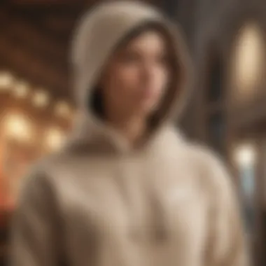 Elegance in Beige Elegant Nike Beige Hoodie