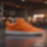 Nike Court Vision Low Orange showcasing its vibrant color