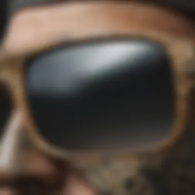 Unique Camouflage Design of Oakley Holbrook XL Camo Close-up view of Oakley Holbrook XL Camo sunglasses highlighting the unique camouflage design.
