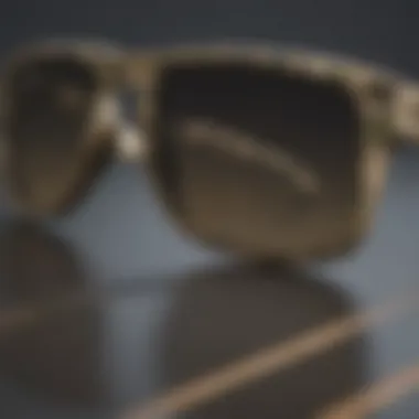 Sleek Frame of Oakley Holbrook XL Camo Side profile of Oakley Holbrook XL Camo sunglasses showcasing their sleek frame.