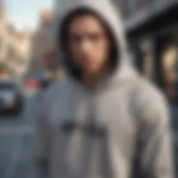 RVCA Lightweight Hoodie in Urban Setting