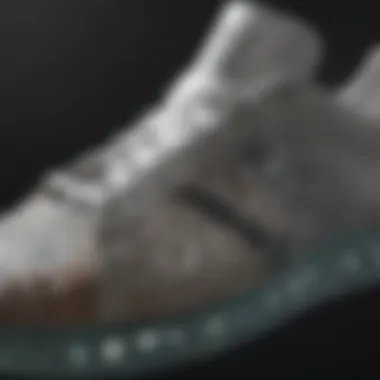 Intricate Design of Adidas Clear Soles Close-up of Adidas clear sole showcasing intricate design patterns